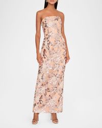 milly magnolia strapless beaded sequin maxi dress Milly Magnolia Strapless Beaded Sequin Maxi Dress at MarketFair Shoppes in Princeton, NJ