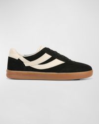 Vince - Oasis-m Suede And Leather Low-top Sneakers - Lyst
