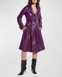 AS by DF - Darcy Recycled Leather Trench Coat - Lyst