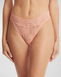 Hanky Panky - Stretch Lace Traditional-Rise Thong - Lyst