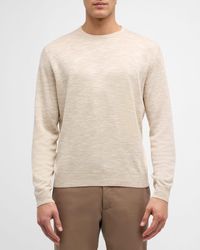 Loro Piana - Shoji Linen-silk Crewneck Sweater - Lyst