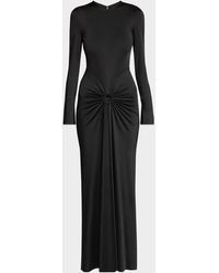 Victoria Beckham - Gathered Long Sleeve Gown - Lyst