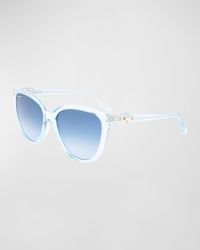 Ferragamo - Gancini Injection Plastic Cat-Eye Sunglasses - Lyst