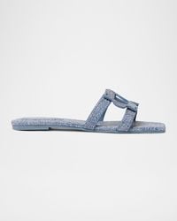 Jonathan Simkhai - Monogram-Printed Leather Slides - Lyst