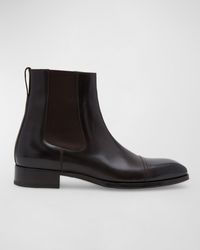 Tom Ford - Elkan Burnished Leather Chelsea Boots - Lyst