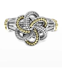 Lagos - Love Knot Two-Tone Ring - Lyst