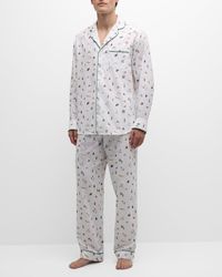 Petite Plume - Cotton Camp-Print Long Pajama Set - Lyst