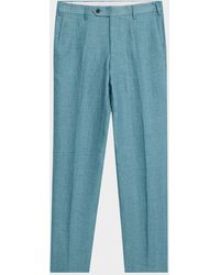 Zanella - Parker Linen Flat-Front Pants - Lyst