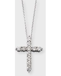 Neiman Marcus - Lab Gown Diamond 18K Cross Pendant Necklace, 2.0Tcw - Lyst