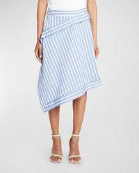 JW Anderson - Striped Handkerchief Midi Skirt - Lyst