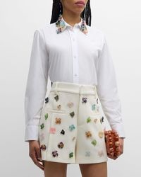 Libertine - Button Town Embellished-Collar New Classic Shirt - Lyst