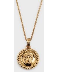 Versace - Nautical Medusa Pendant Necklace - Lyst