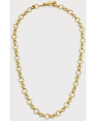 Elizabeth Locke - 19k Yellow Gold 'bellariva' Necklace With Toggle, 21"l - Lyst