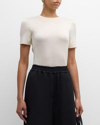 Loewe - Open Back Anagram T-Shirt With Knot Detail - Lyst