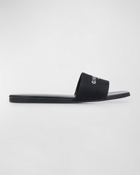 Givenchy - 4G Logo Flat Slide Sandals - Lyst
