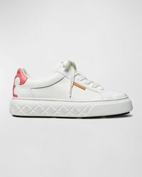 Tory Burch - Ladybug Bicolor Leather Low-top Sneakers - Lyst
