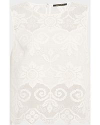 Kobi Halperin - Shelly Scalloped Pixel Floral Lace Blouse - Lyst