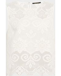 Kobi Halperin - Shelly Scalloped Pixel Floral Lace Blouse - Lyst