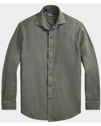 Polo Ralph Lauren - Classic-Fit Linen Casual Button-Down Shirt - Lyst