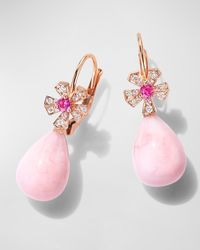 Mimi So - 18K Rose Wonderland Earrings With Sapphires, Pave Diamonds And Opal Drops - Lyst