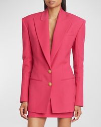 Balmain - Two-Button Fitted Blazer Jacket - Lyst