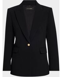 Kobi Halperin - Rue Single-Button Crepe Jacket - Lyst