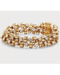 Gas Bijoux - Trevise Double Bracelet With Crystals - Lyst