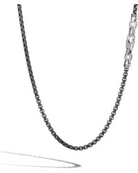 John Hardy Men's Classic Chain Necklace, 4mm, Black - Metallic