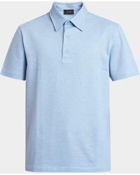 Brioni - Cotton Jersey Polo Shirt - Lyst