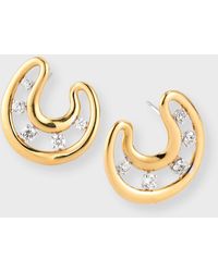 Staurino - 18k Yellow Gold Allegra Earrings With Diamonds - Lyst