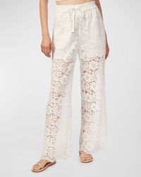 Cami NYC - Dara Floral Crochet Lace Wide-Leg Pants - Lyst