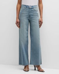 FRAME - Le Slim Palazzo Raw After Jeans - Lyst