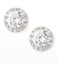 Fantasia by Deserio - Sterling Silver 1.5ct Pave Stud Earrings - Lyst