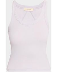 Rag & Bone - The Essential Ribbed Tank Top - Lyst