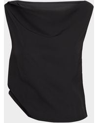 Co. - Sleeveless Draped-Back Top - Lyst