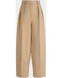 Altuzarra - Dash Pleated Wide-Leg Ankle Pants - Lyst