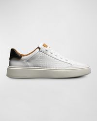 Allen Edmonds - Oliver Perforated Leather Low-top Sneakers - Lyst