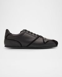 Moschino - Apos;S Leather And Suede Tennis Shoes - Lyst