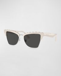 Jimmy Choo - Embellished Butterfly Acetate Sunglasses - Lyst