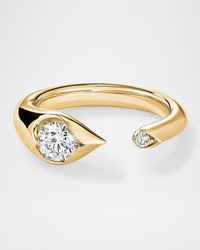 Hearts On Fire - 18K Lu Diamond Droplet Ring - Lyst