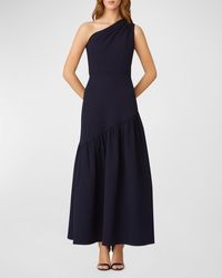 Shoshanna - One-shoulder Stretch Crepe Gown - Lyst
