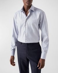 Eton - Contemporary Fit Melange Check Shirt - Lyst