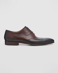 Magnanni - Jethro Wingtip Brogue Leather Oxfords - Lyst