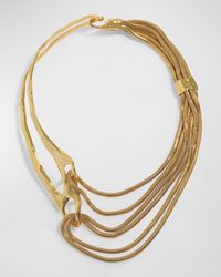 Alexis - Molten Intertwined Snake Chain Necklace - Lyst