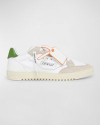 Off-White c/o Virgil Abloh - 5.0 Canvas And Leather Low-Top Sneakers - Lyst