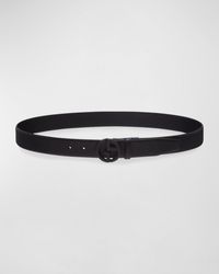 Giorgio Armani - Ga Leather Belt - Lyst