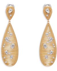 Staurino - 18k Yellow Gold Renaissance Diamond Pear Drop Earrings - Lyst