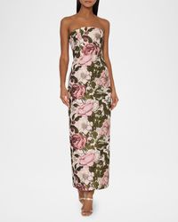 chinese dress ladies Ramy Brook Orion Strapless Midi Dress in Black main image 0