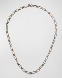 Armenta - Sterling Small Link Paperclip Chain Necklace - Lyst