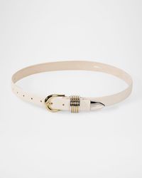 DEHANCHE - Hollyhock Mix Metal Leather Belt - Lyst